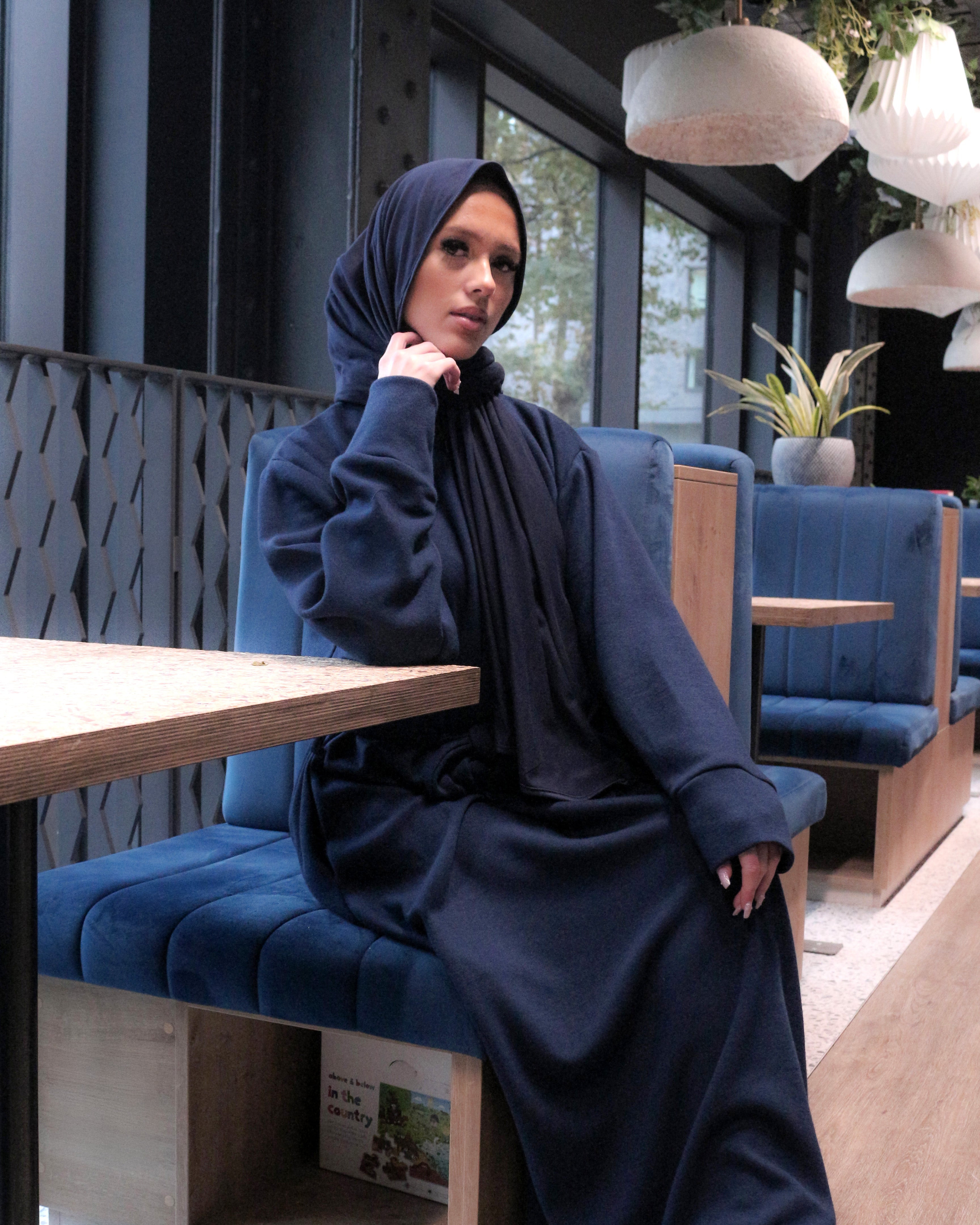 Navy Abaya dress