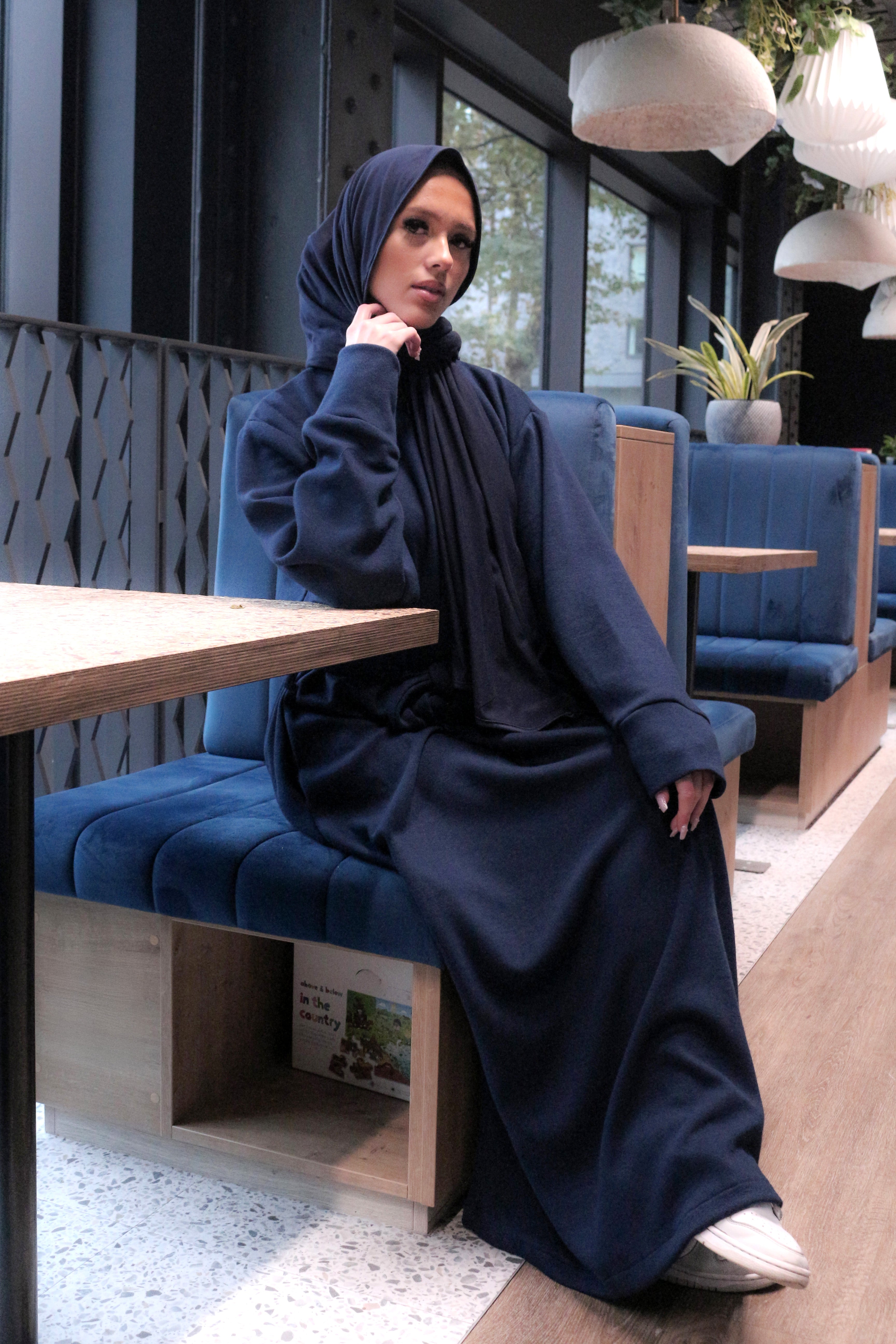 Navy Abaya dress