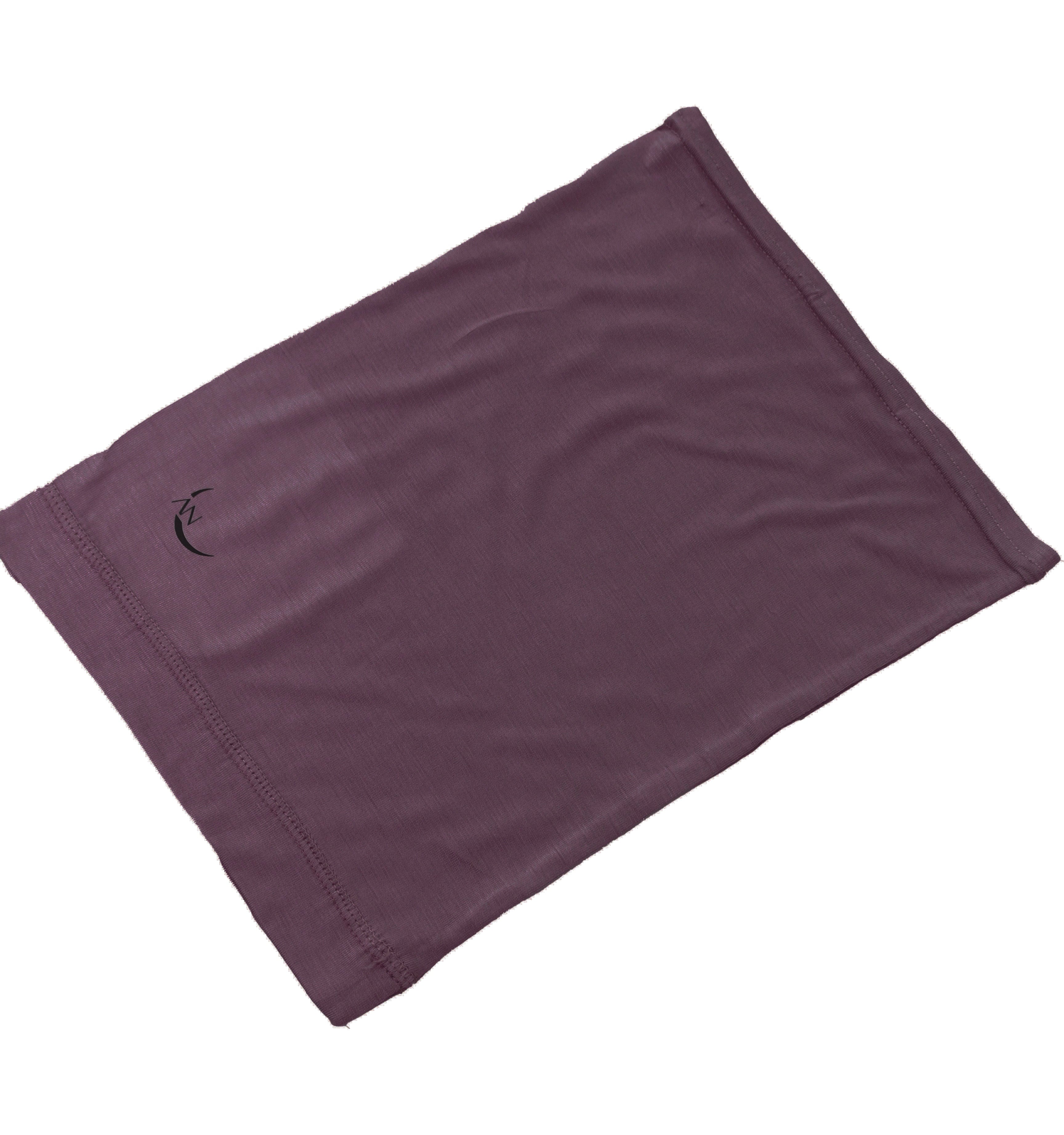 Open tube hijab cap in purple twilight mauve
