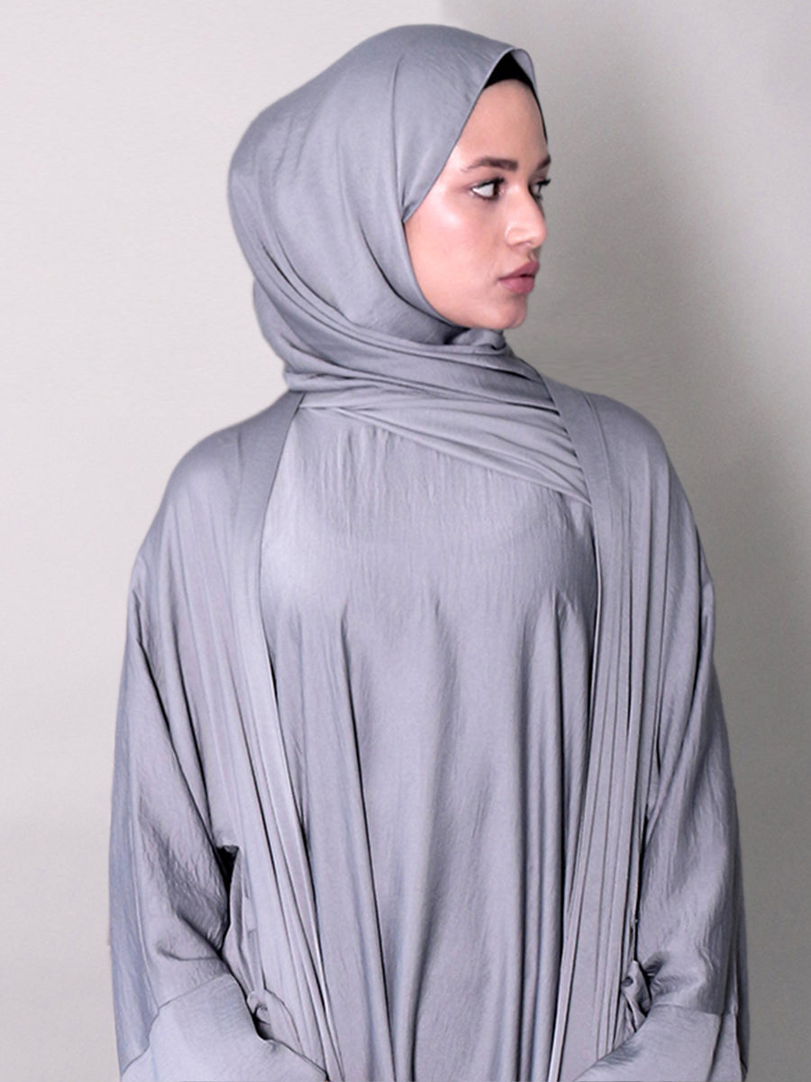 Hareer Grey slate Hijab – Arabian Nites online