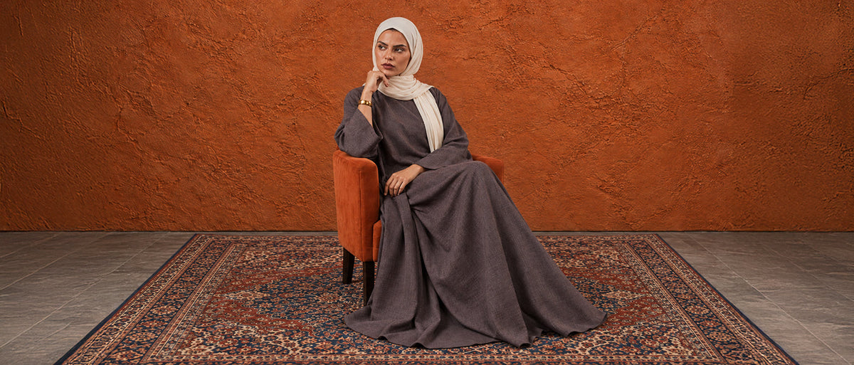 linen abaya and open abaya autumn collection