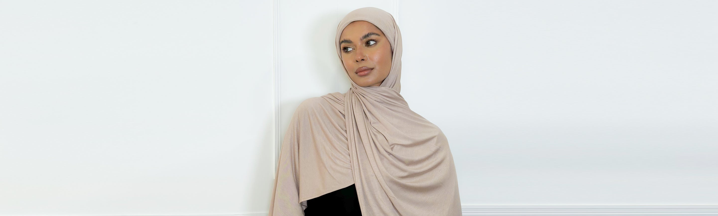 Tie Back Cap Jersey Hijab