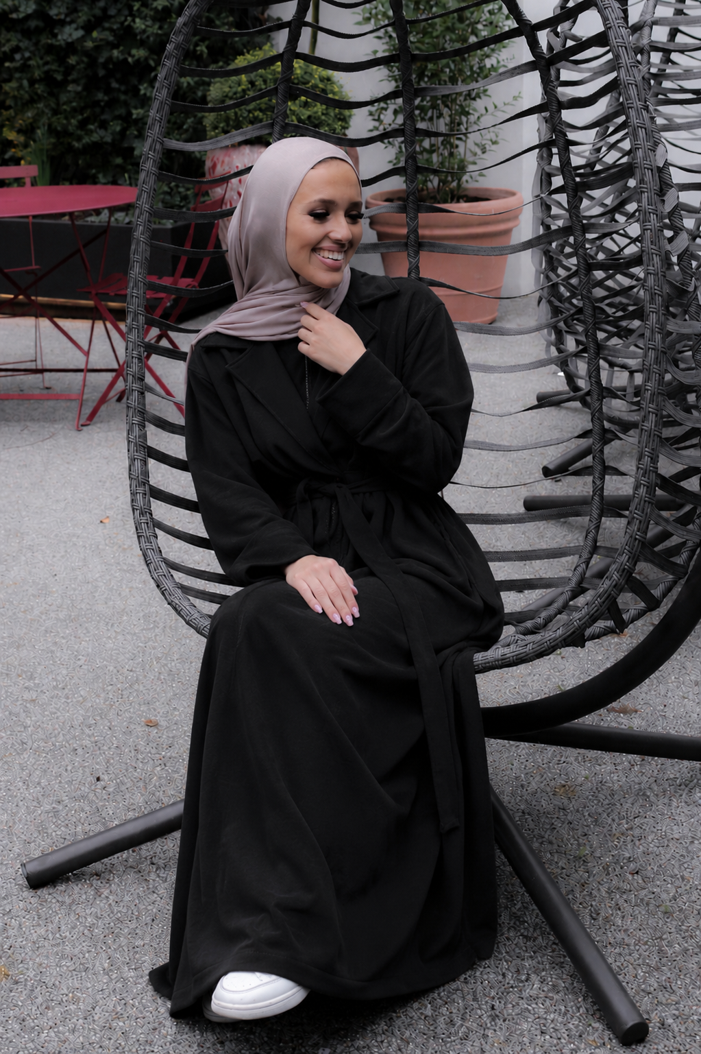 old navy black velvet dress Perfect Satin Hijab main image 0