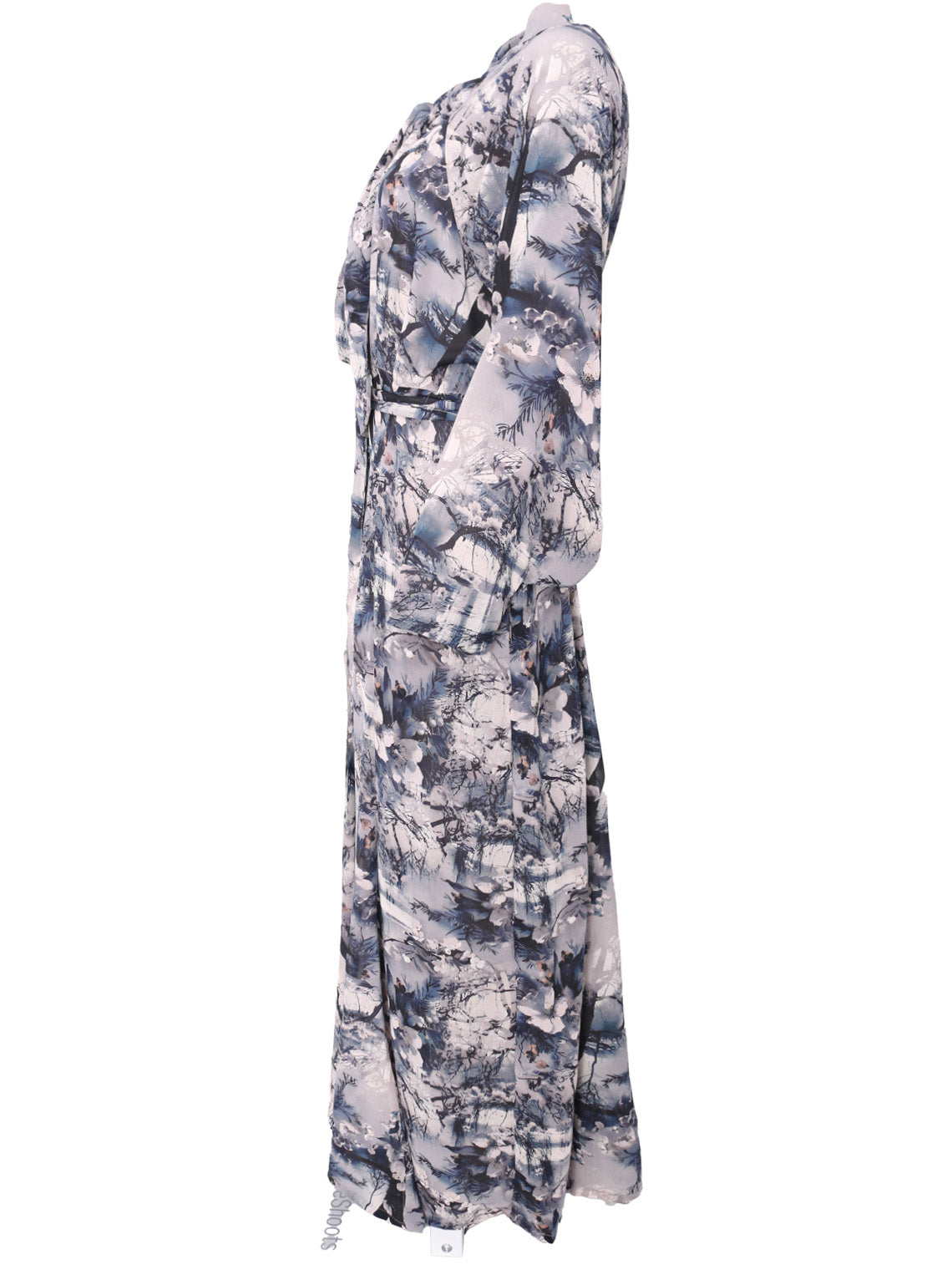 sachin and babi light blue dress Black Chiffon Polka Dot Flutter Maxi Slip Dress main image 0