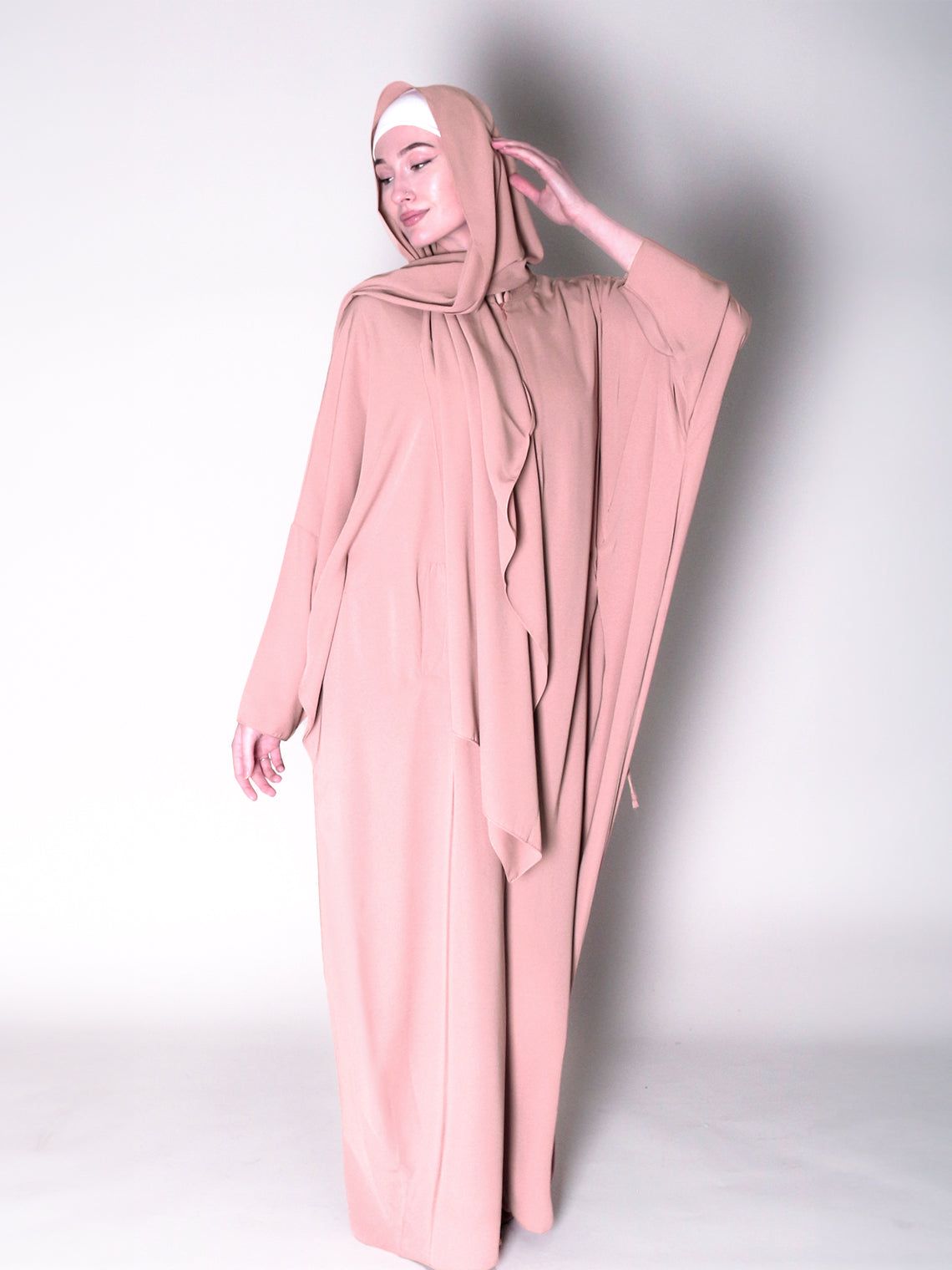 Person wearing a Maxi modest Madina Kaftan