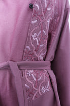 pink embroidery jacket modest fashion hijab fashion