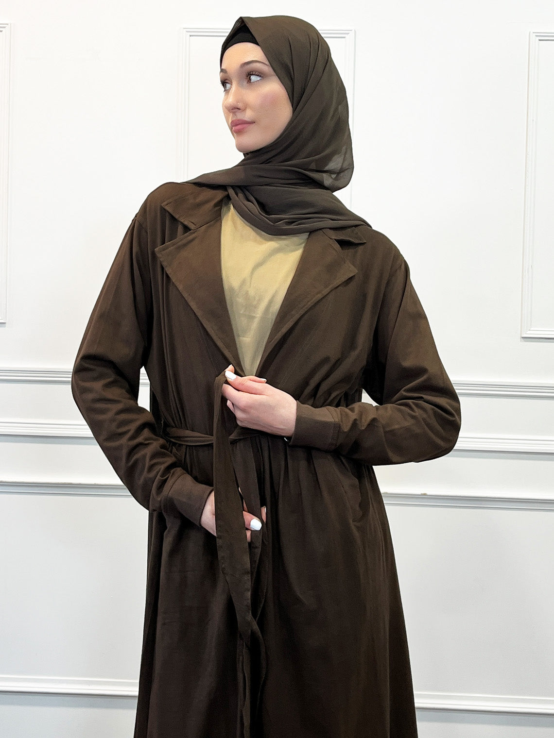 Short coat style on sale abaya