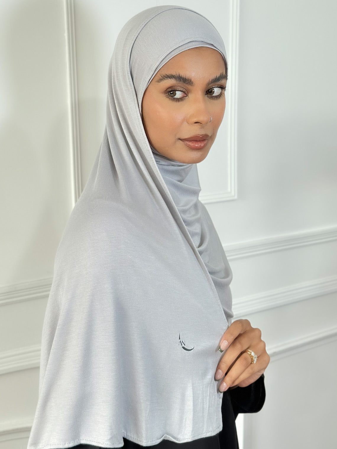 Silver sales chiffon shawl