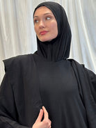 maxi jersey hijab in black