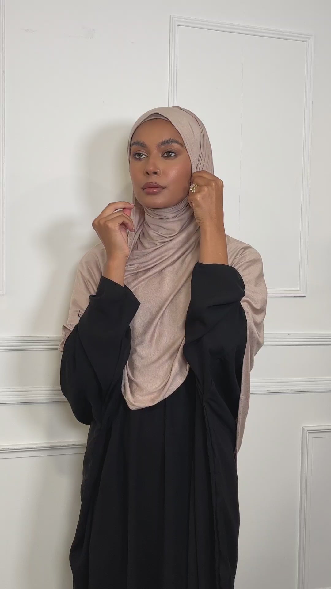 Instant Jersey Maxi Hijab in Latte neutral shade – Arabian Nites